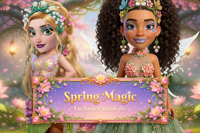 Spring Magic Enchanted Wardrobe