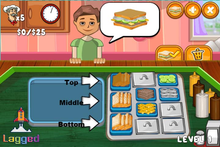 Sandwich Baker Ücretsiz Online Oyun FunnyGames